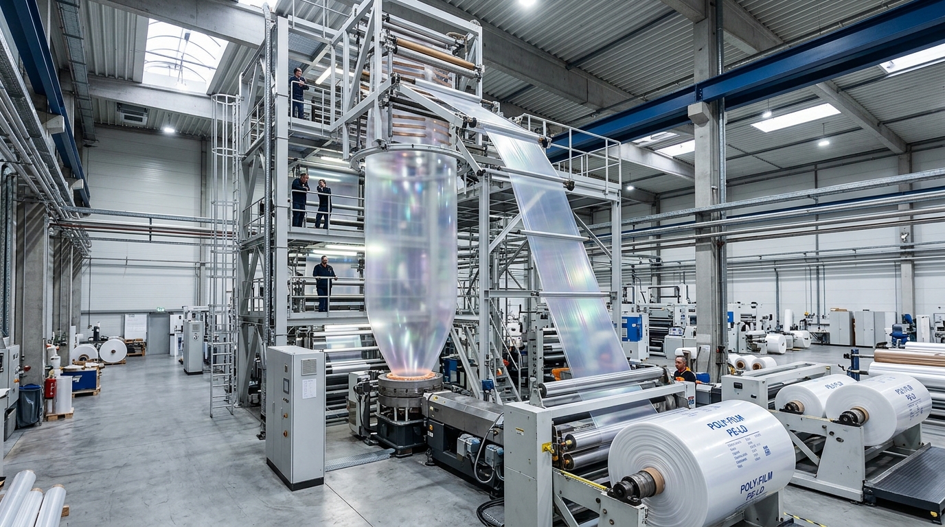 Co-Extrusion Blown Film Line with Pigmatix Masterbatch